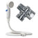 Idea Factory Rinse Ace Snap 'N Spray 6-Foot Quick-Connect and Detachable Hose with On/Off Sprayer in White