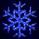 Holiday Lighting Specialists 48" Hanging Garland Snowflake in Blue