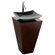 Wyndham Collection Esprit Pedestal Bathroom Vanity Set in Espresso