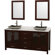 Wyndham Collection Lucy Double Bathroom Vanity Set
