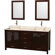 Wyndham Collection Lucy Double Bathroom Vanity Set