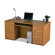 Bestar Embassy Laminate Executive Desk with Assembled Pedestal