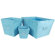 Trend Lab Groovy Love 3 Piece Fabric Storage Bin Set in Turquoise