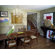 RS Furnishings Pura Vida I Rain Drop Teak Panel in Natural with Gold Drops