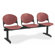 KFI Seating Three Chair Beam Seating with Back