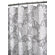Watershed Peony Shower Curtain in Antique Silver / White