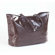 Clava Leather Wellie Market Tote Bag in Brown