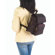 Clava Leather Vachetta Mid Size Multi-Pocket Backpack in Tan