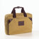 Clava Leather Canvas and Leather Briefcase in Khaki