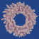 Vickerman Co. Flocked Pink Spruce 48" Wreath with Clear Lights