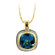 J Goodin Two-Tone Blue Cubiz Zirconia Pendant