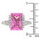 J Goodin Radiant Cut Pink Ice Queen Ring