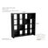 kathy ireland Office by Bush New York Skyline 16-Cube Room Divider in Mocha Finish