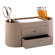 kathy ireland Office by Bush Desktop Organizer in Patent Leather Croc Biege