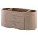 kathy ireland Office by Bush Desktop Organizer in Patent Leather Croc Biege