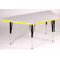 Correll, Inc. Trapezoid Activity Table with Grey Granite Top-