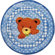 Fun Rugs Supreme Teddy Center Blue Bear Kids Rug