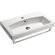 GSI Collection Losagna Modern Rectangular White Ceramic Wall Mounted Vessel or Self Rimming Bathroom Sink