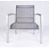 Les Jardins Out of Blue Elysun Low Lounge Armchair in Silver with Grey Sling
