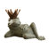 SPI Home Lazy Frog Prince Bird Feeder Statue