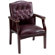 Boss Office Products Leather Guest Chair with Brass Head Nail Trim
