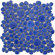 EliteTile Boulder 11" x 11" Porcelain Mosaic in Blue Cloud