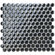 EliteTile Sable 12" x 11-1/4" Glass Penny Mosaic in Black Mirror