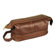 Aston Leather Men's Leather Toiletry Case with Metal Frame