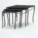 Woodard Mesh Top Occasional Nest of 3 Side Table