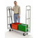 Raymond Products Narrow Tall End Truck, Phenolic Casters, 2 Fixed and 2 Swivel, 2 Uprights