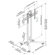 Cotytech Adjustable Ergonomic Mobile TV Cart for 32" - 56"