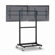 Cotytech Adjustable Ergonomic Mobile Dual TV Cart for 32" - 46"