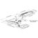 Cotytech Fully Adjustable Keyboard Mouse Tray Ball Bearing Composed of Keyboard Clamp