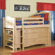 Bolton Furniture Cottage Twin Low Loft Bed with Bookcase and Wakefield Dresser