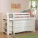 Bolton Furniture Windsor Twin Low Loft Bed with Bookcase and Wakefield Dresser