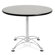 OFM Multi-use 29.5" x 36" Round Table with Chrome Plated Base