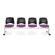 OFM Stars and Moon Four Chair Beam Seating