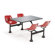 OFM Group/Cluster Table and Chairs Picnic Table with Stainless Steel Top