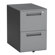 OFM Executive Series Mobile Pedestal File Cabinet with 2 Drawers in Dark Gray