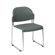 Office Star Products 4-Pack Stack Chair with Black Plastic Seat and Back with Chrome Frame
