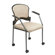 Office Star Products Titanium Finish Stacking Visitors Chair with Arms and Casters, FreeFlex Fabric