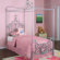 Powell Furniture Princess Rebecca Twin Size Canopy Bed in Sparkle Silver