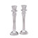 Israel Giftware Design Crystal and Glass Candlestick (Set of 2)