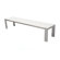 Modern Outdoor Luma Aluminum and Wood Picnic Bench