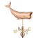 Good Directions Whale Weathervane