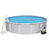 Swim Time Samoan Round 52" Deep 8" Top Rail Metal Wall Swimming Pool Package