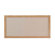 Marsh Burlap Fabric Covered Bulletin Boards - Oak Frame