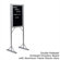Marsh Double Pedestal Open-Face Directory Boards - Aluminum