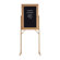 Marsh Double Pedestal Enclosed Directory Boards - Oak Frame