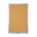 Marsh Double Pedestal Enclosed Bulletin Boards - Satin Aluminum Frame